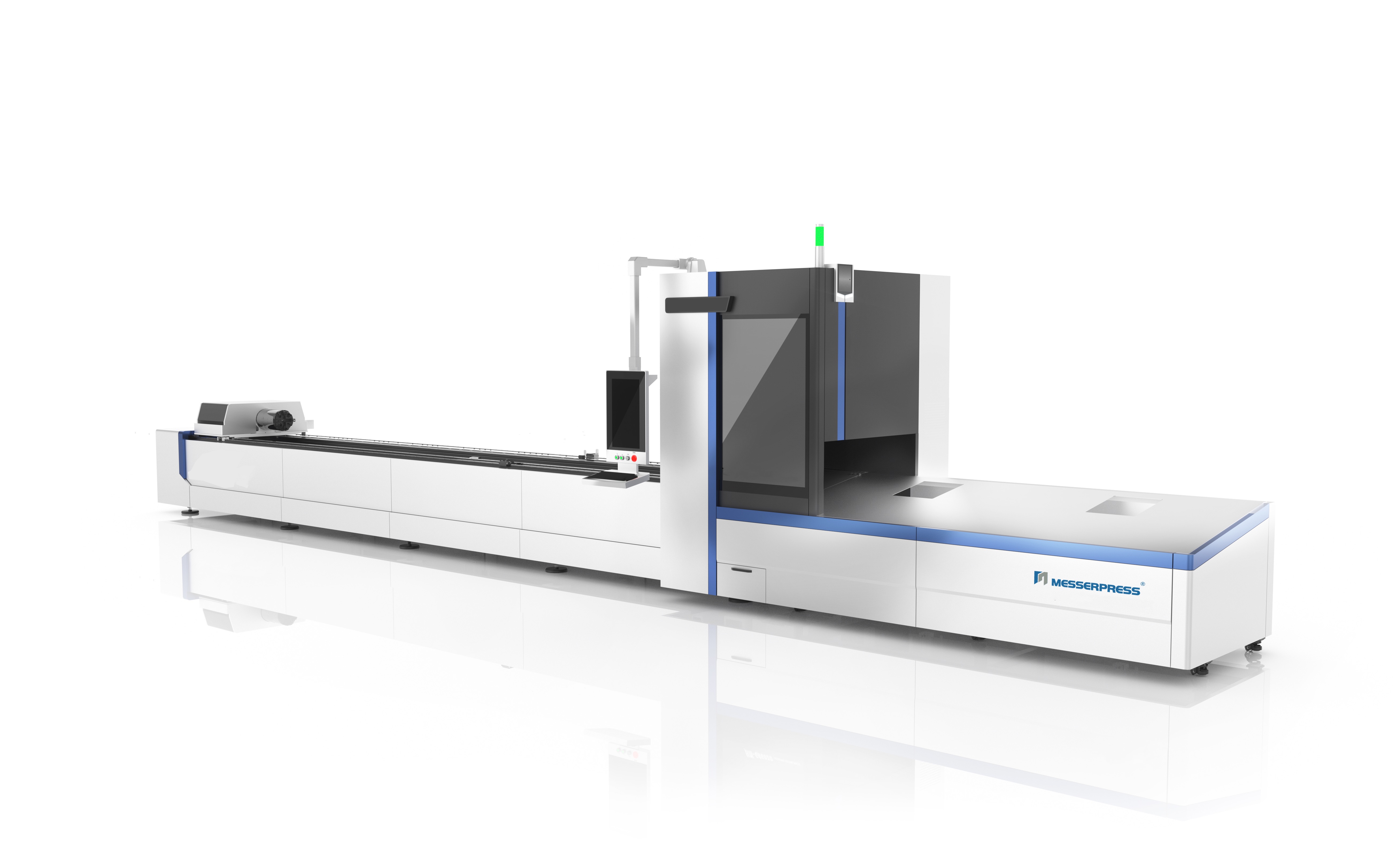 CNC Fiber Laser Tube Cutting Machine 2000W 3000W Pipe Fiber Laser Cutter Metal Plate Cutting