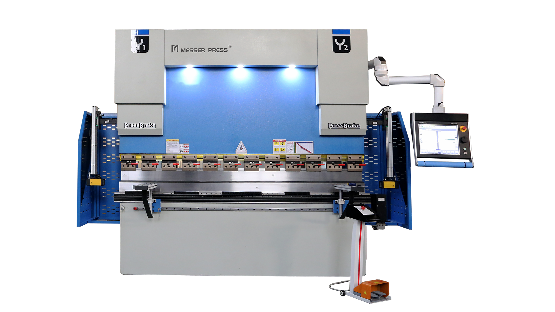 6 Axis 135T/3200 Hydraulic CNC Metal Press Brake Da66T 3D Controller